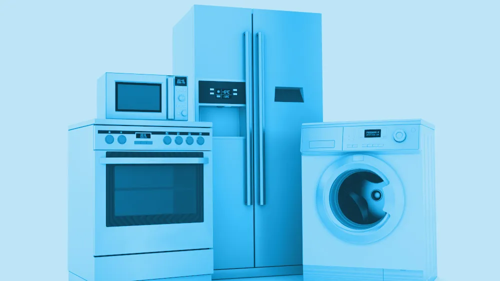 lineup of home appliances